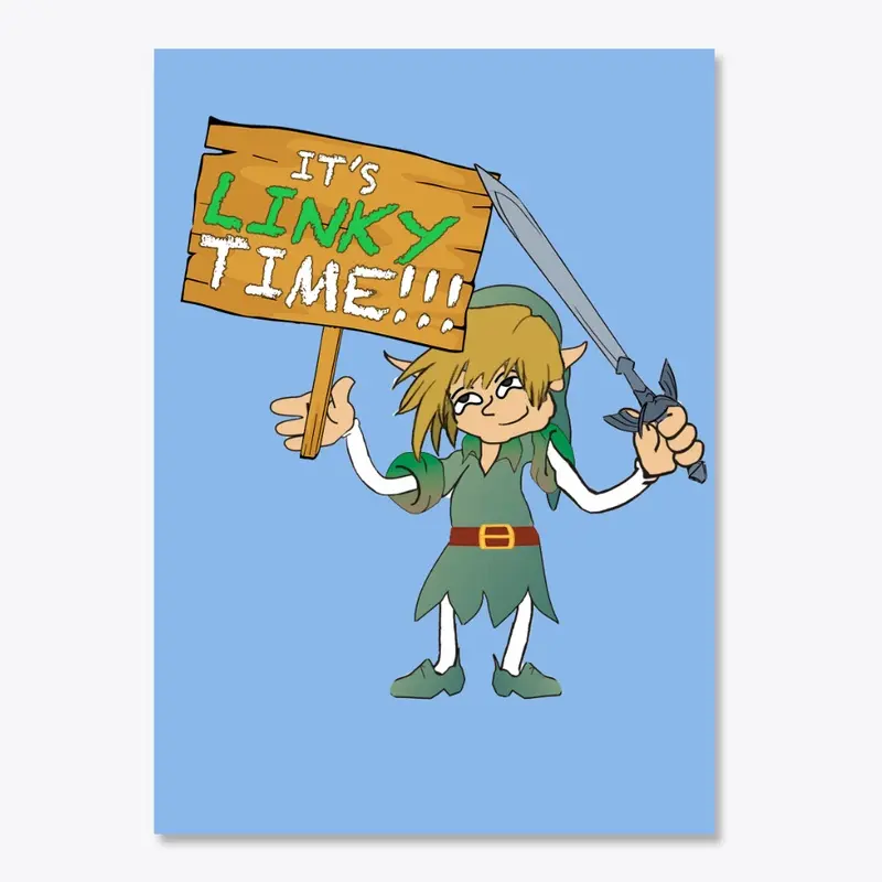 "IT'S LINKY TIME!!!" Sticker