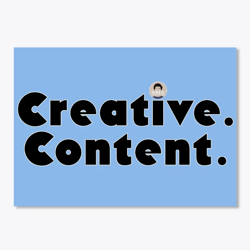 "CREATIVE. CONTENT." Sticker