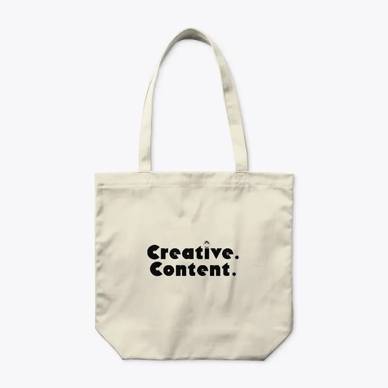 "CREATIVE. CONTENT." Tote Bag