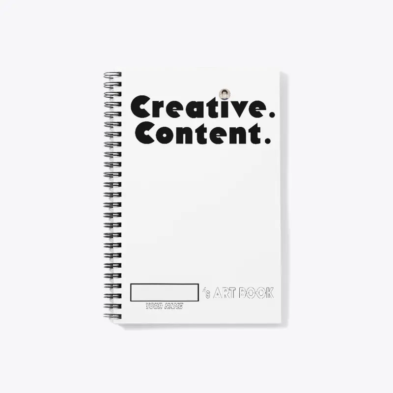 "CREATIVE. CONTENT." Art Book